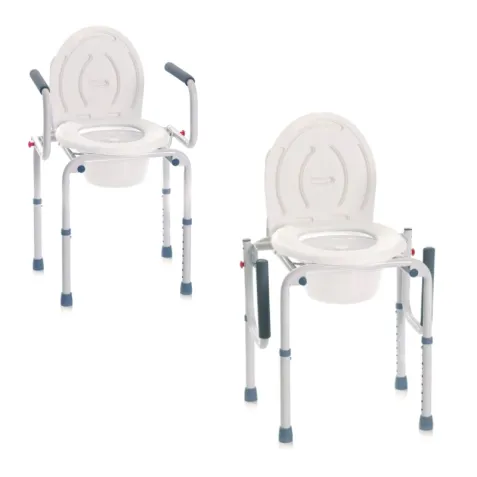 Silla Ducha y Wc 4 en 1 con Reposabrazos Abatibles Hasta... 2