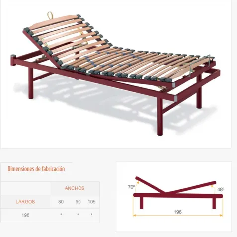 Cama Manual ORIA Cremallera 2