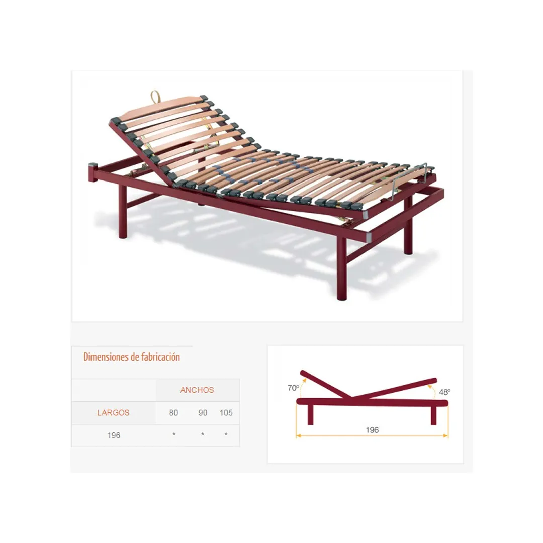 Cama Manual ORIA Cremallera