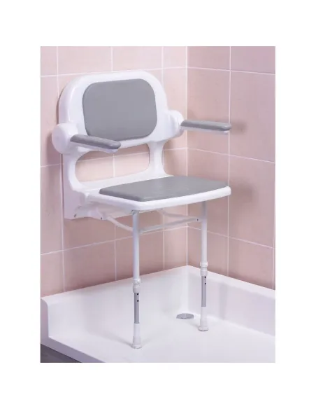 Asiento Ducha Abatible HAWAII Comfort con Rebosabrazos Asiento Ducha Abatible HAWAII Comfort con Rebosabrazos