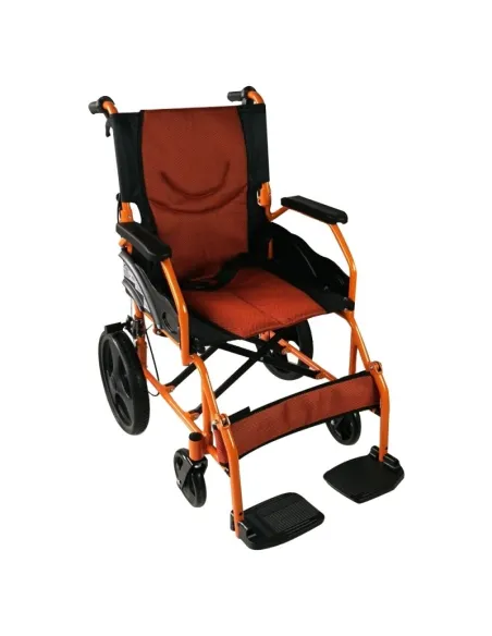 Silla de ruedas Plegable de Aluminio PIRAMIDE con Freno Acompañante