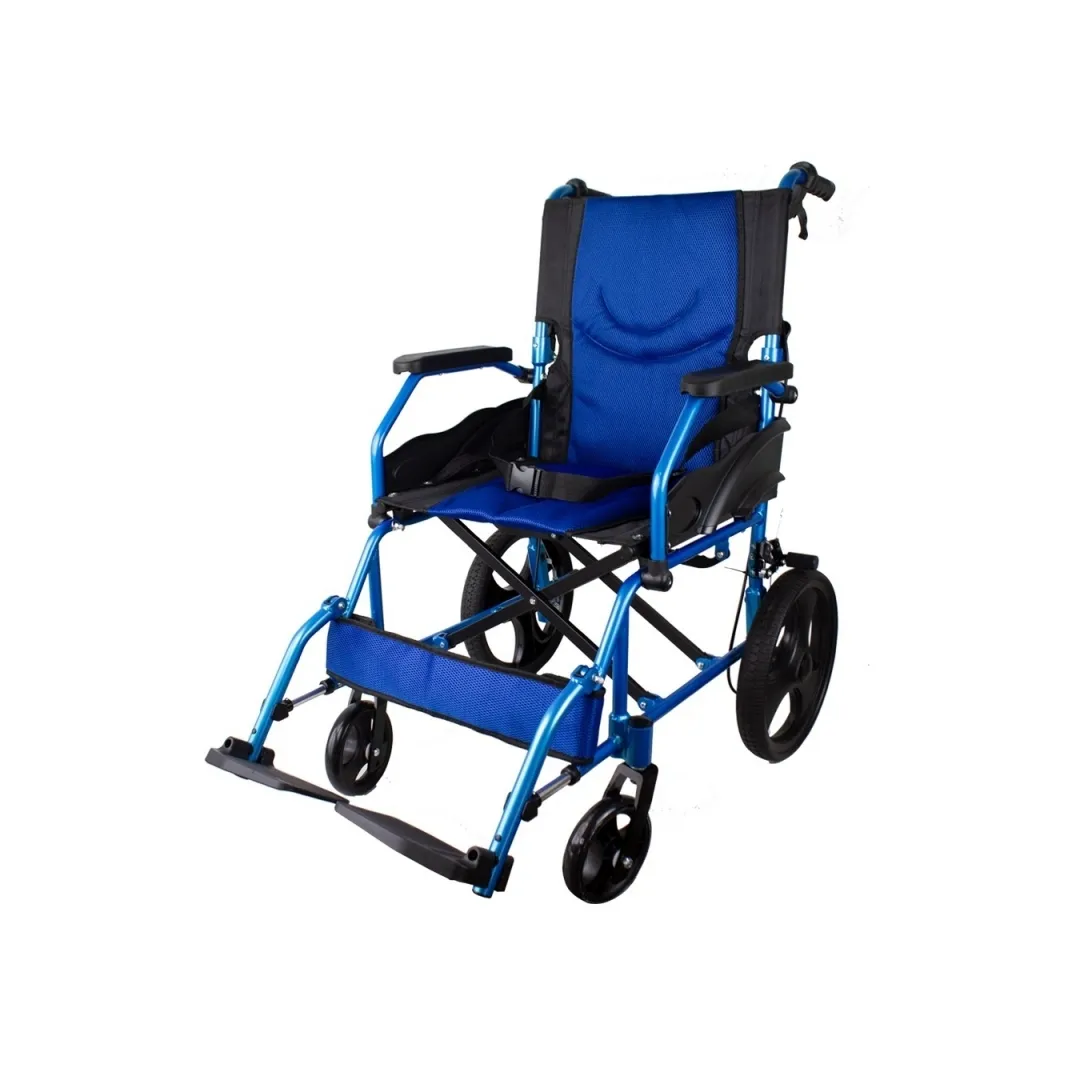 Silla de ruedas Plegable de Aluminio PIRAMIDE con Freno Acompañante