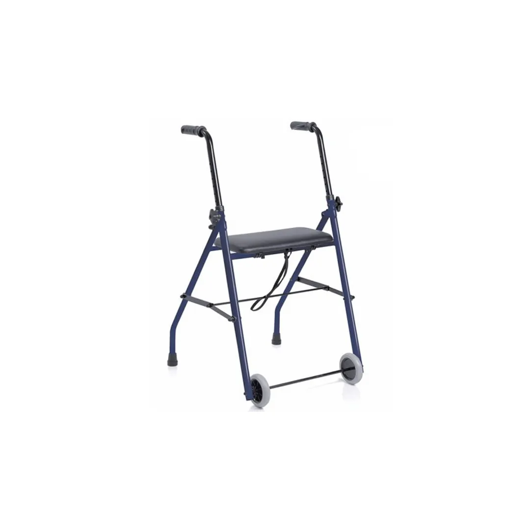 Andador Plegable 2 Ruedas  y Asiento NETTUNO