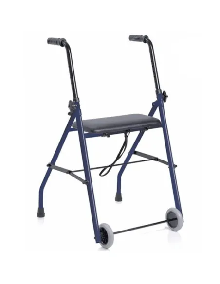 Andador Plegable 2 Ruedas  y Asiento NETTUNO