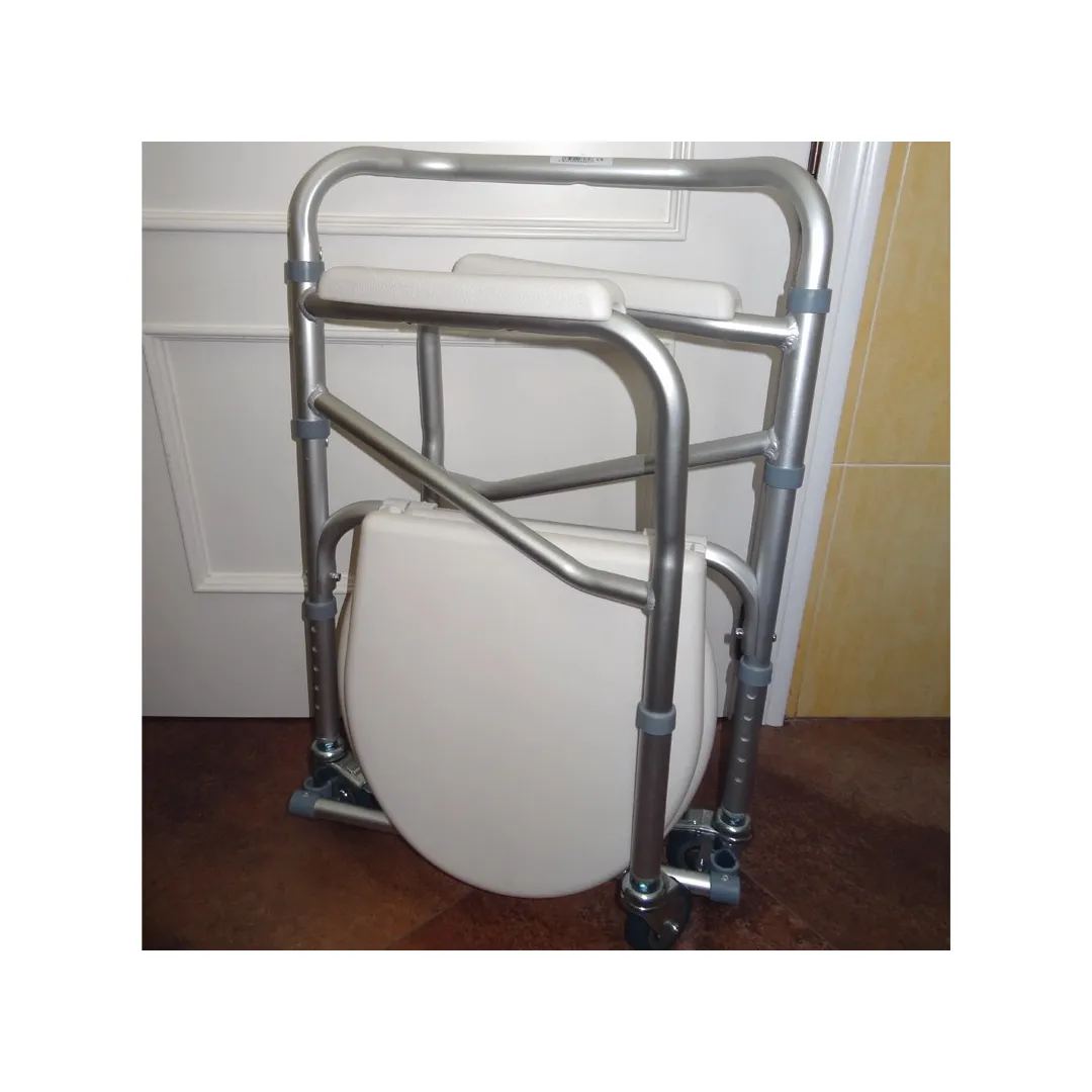 Silla WC  3 en 1 Plegable con Ruedas