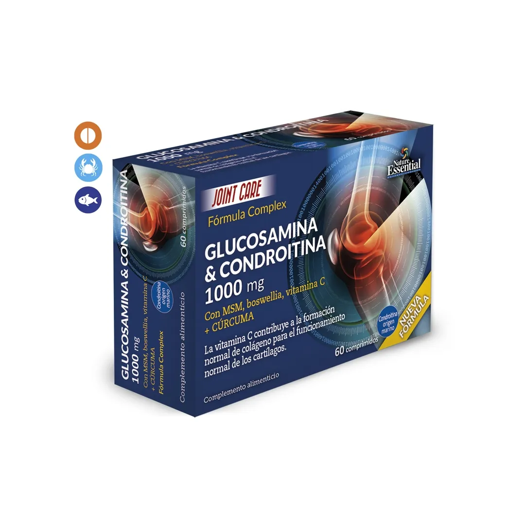 Glucosamina+Condroitina+MSM 1200 mg 60 comprimidos