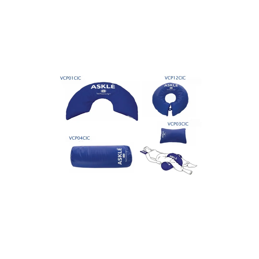 Cojín Posicionador Soporte Rodillas con Funda Particulas de plata VCP01CIC