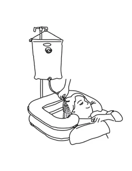 Lavacabezas Cama con Ducha Portátil Herdegen