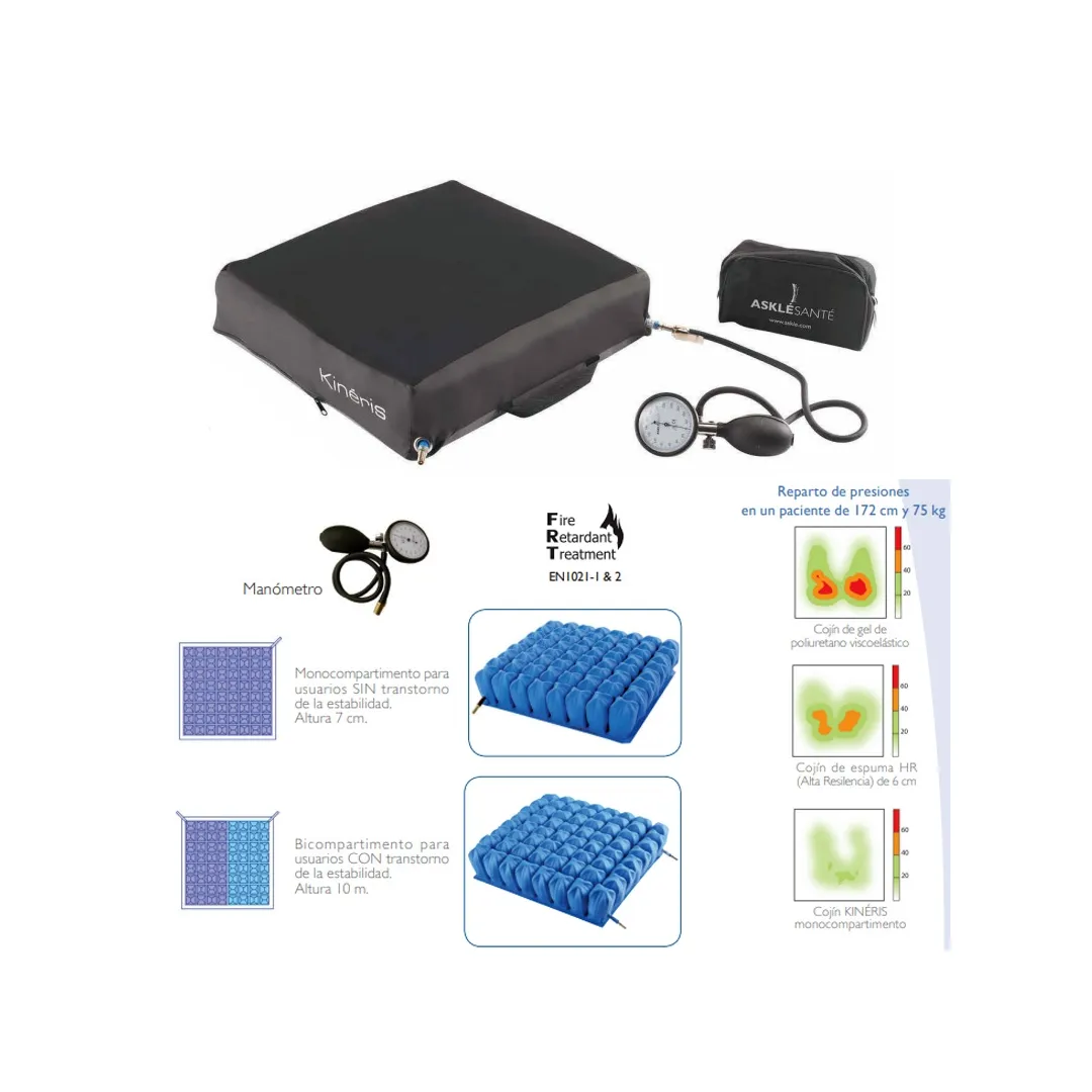 Cojín de Aire KINERIS 2 Válvulas 7 o 10 cm
