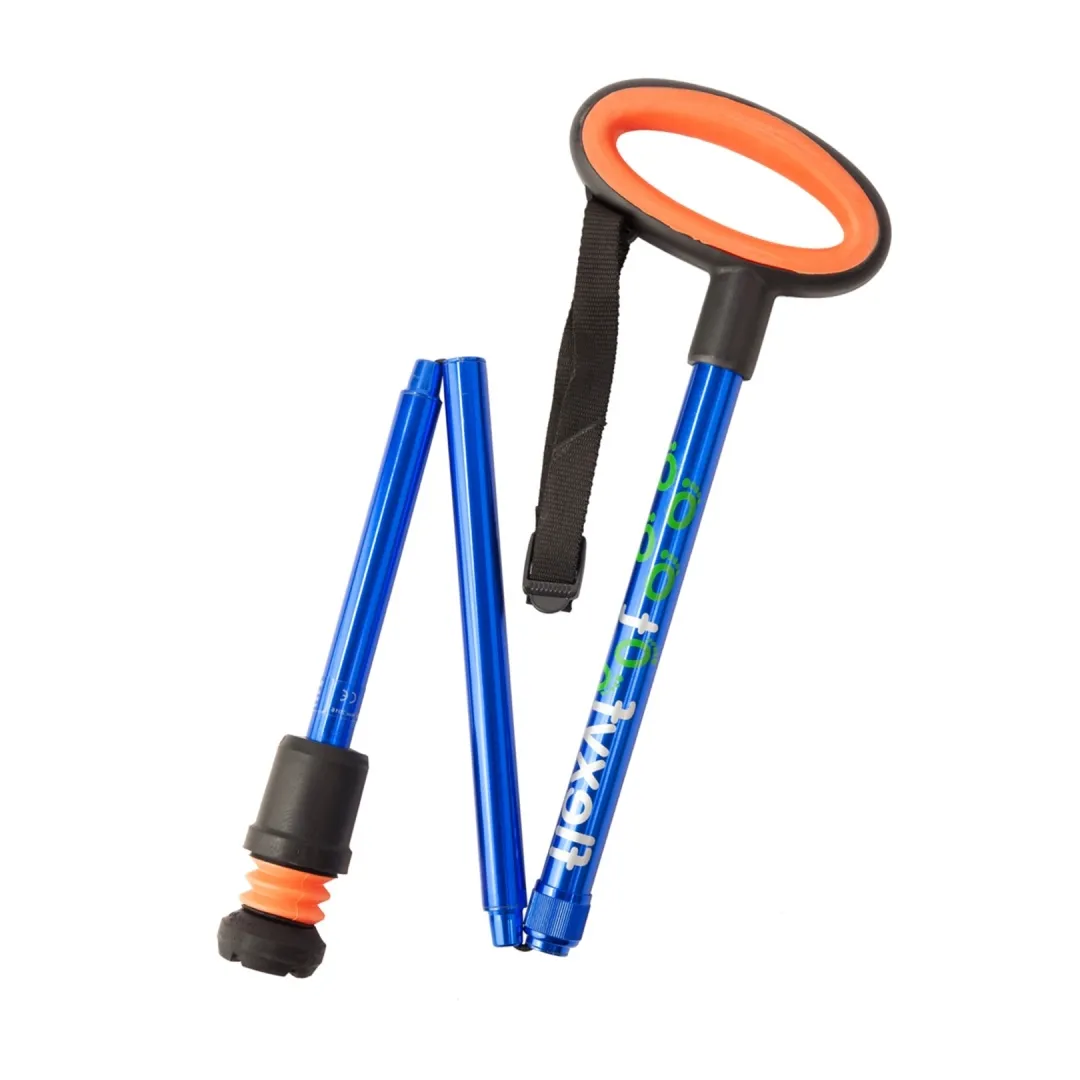Bastón con mango ovalado plegable Flexyfoot