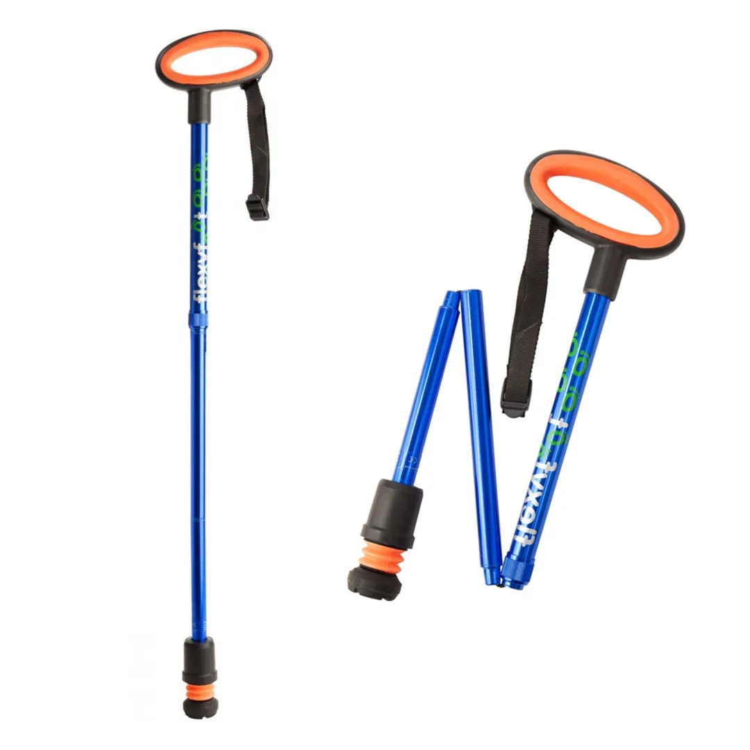 Bastón con mango ovalado plegable Flexyfoot