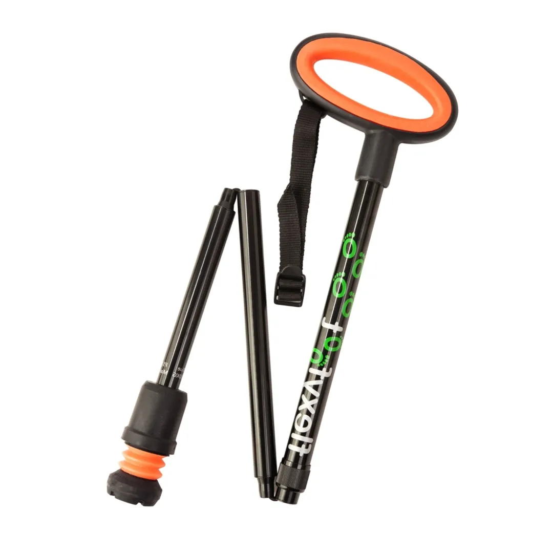 Bastón con mango ovalado plegable Flexyfoot