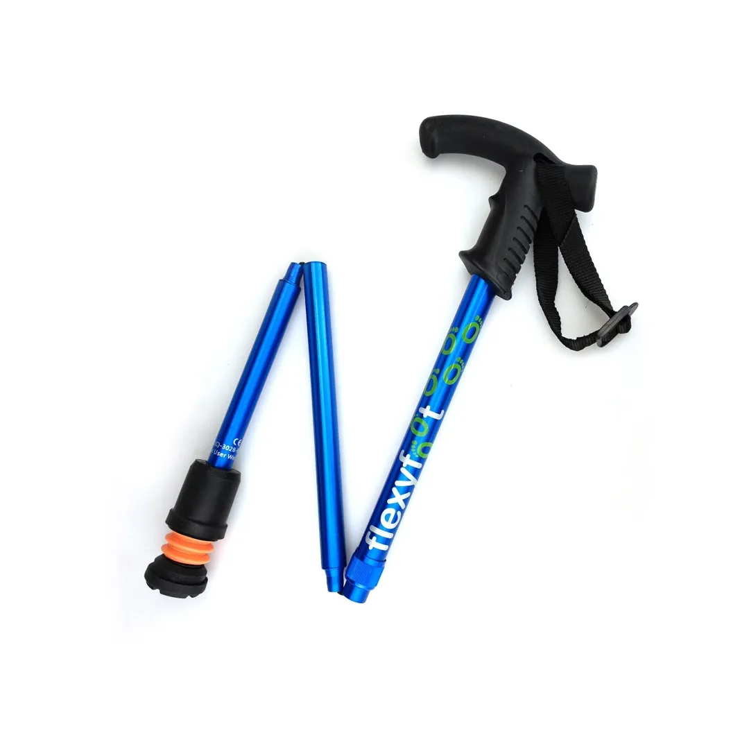 Bastón con mango derby plegable Flexyfoot