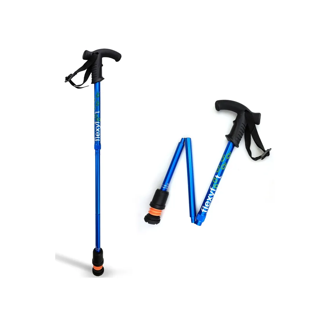 Bastón con mango derby plegable Flexyfoot