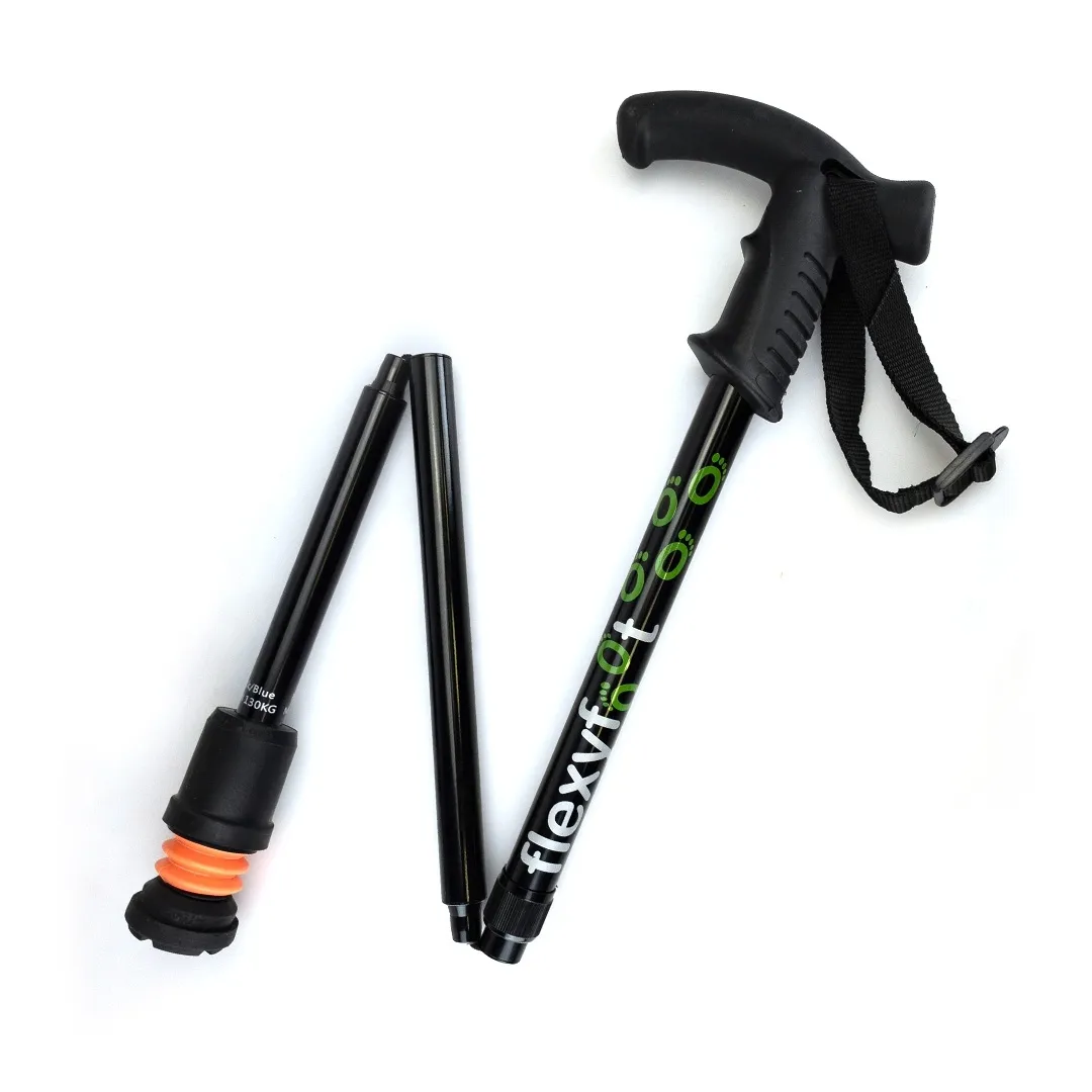Bastón con mango derby plegable Flexyfoot