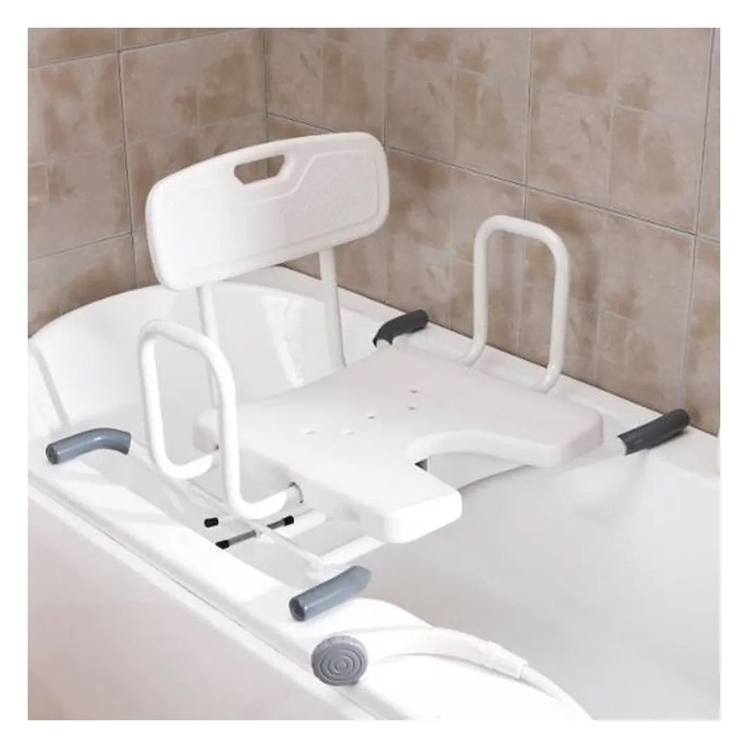 Asiento Bañera Giratorio en U Regulable de 70 a 76 cm
