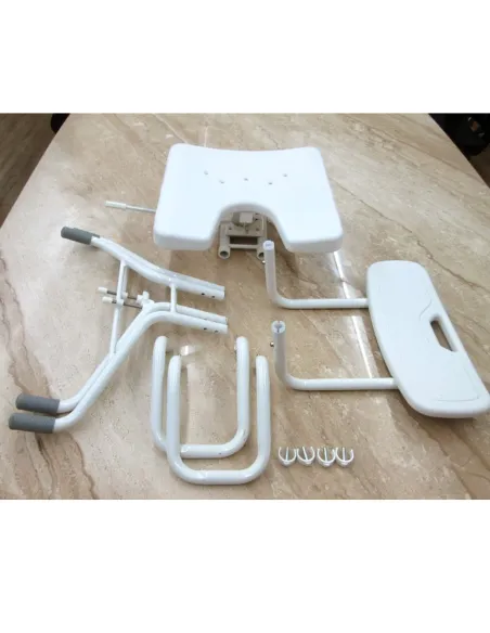 Asiento Bañera Giratorio en U Regulable de 70 a 76 cm