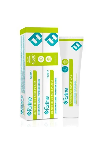 Farline Pasta Antiplaca de Aloe Vera Duplo (2 x 125 ml)