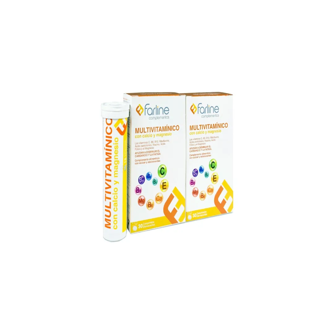 Farline Multivitaminico 30 Comprimidos Efervescentes