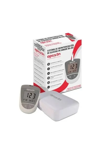 Medidor de Glucosa en Sangre Glucómetro  Aposán