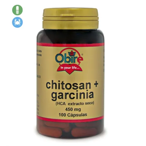 Chitosan + Garcinia 500 mg 100 Capsulas Obire