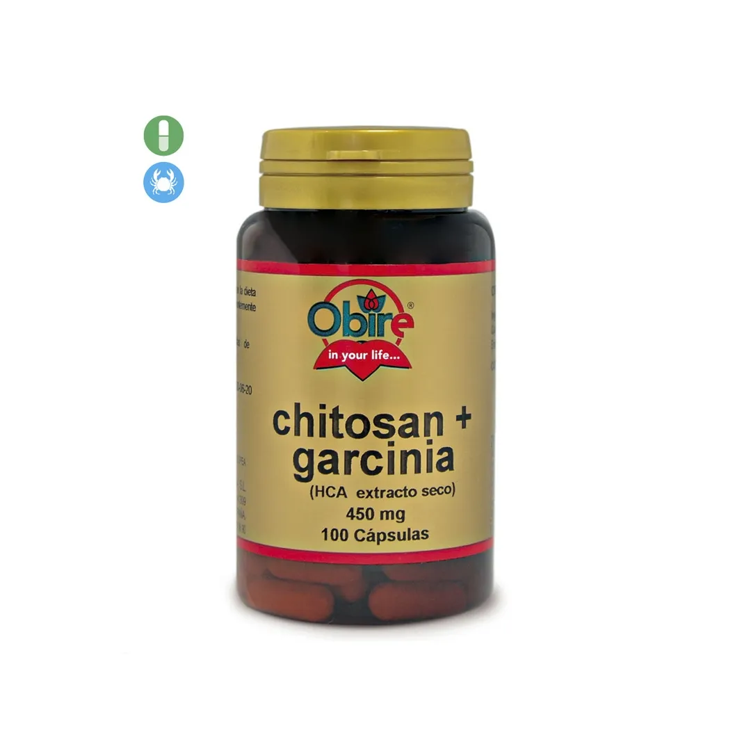Chitosan + Garcinia  500 mg 100 Capsulas Obire