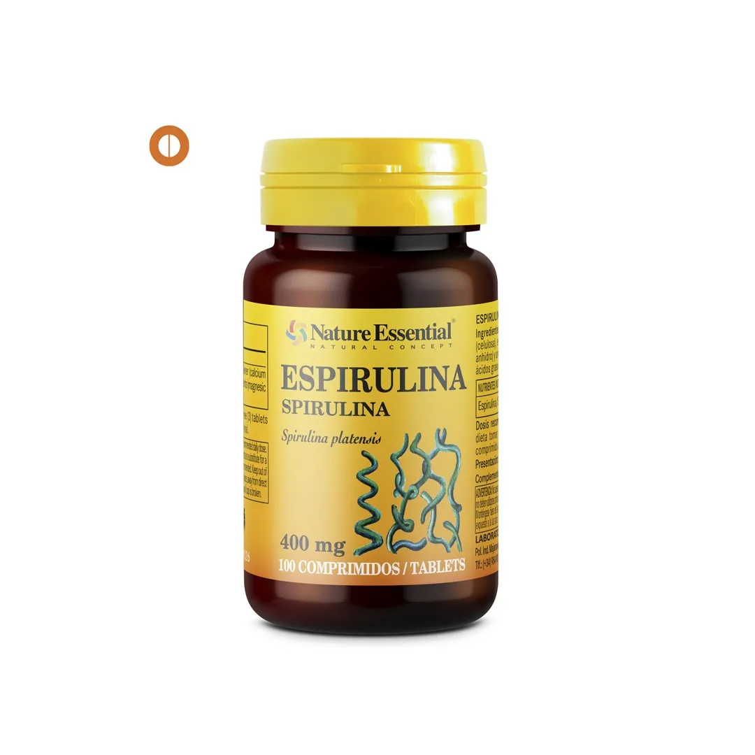 Espirulina 400 mg. 100 Tabletas 2x1 Nature Essential