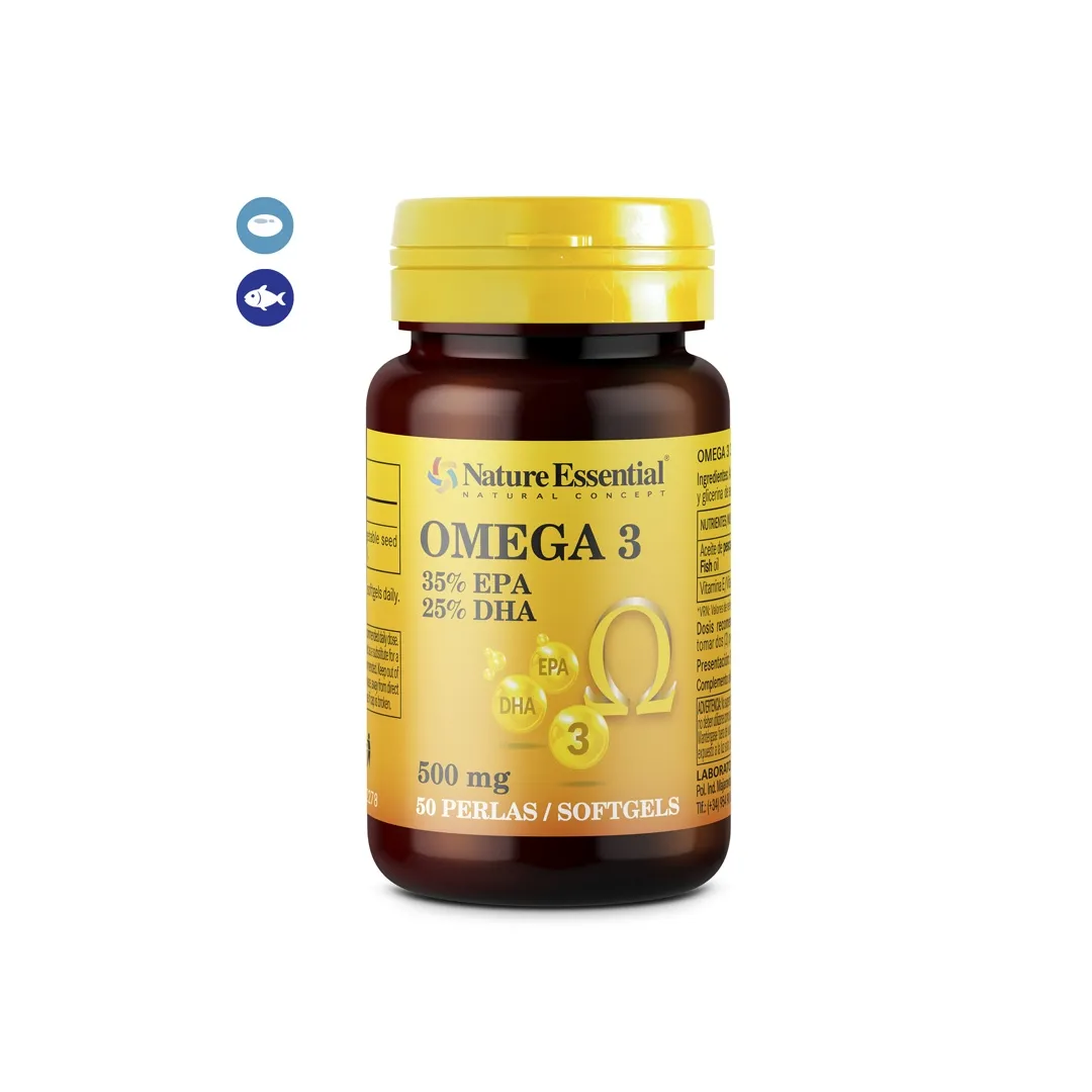 Omega 3 500 mg. 50 Perlas 2x1 Nature Essential