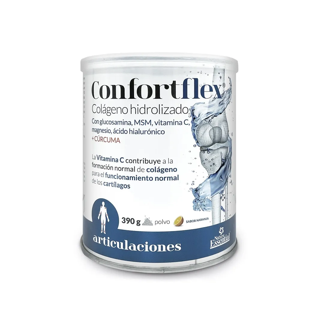 CONFORTFLEX. Colageno Hidrolizado +  Mag. + Vit C. + Cúrcuma  390 GR. Polvo