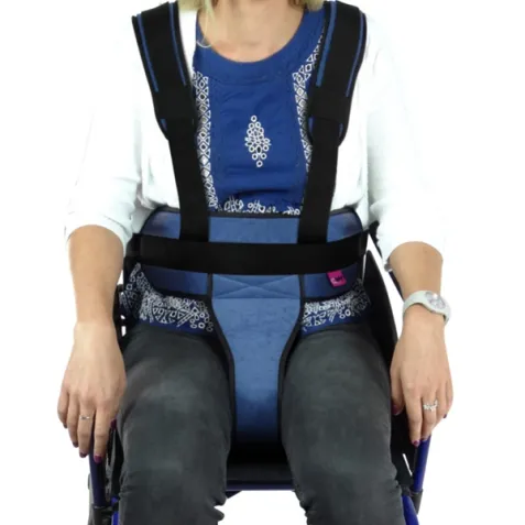 Cinturón de Sujeción Perineal con Tirantes para Silla de Ruedas o Sillón