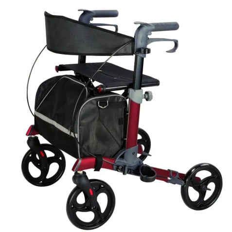 Andador Rollator LIBERTY Plegable de Aluminio con Bolso