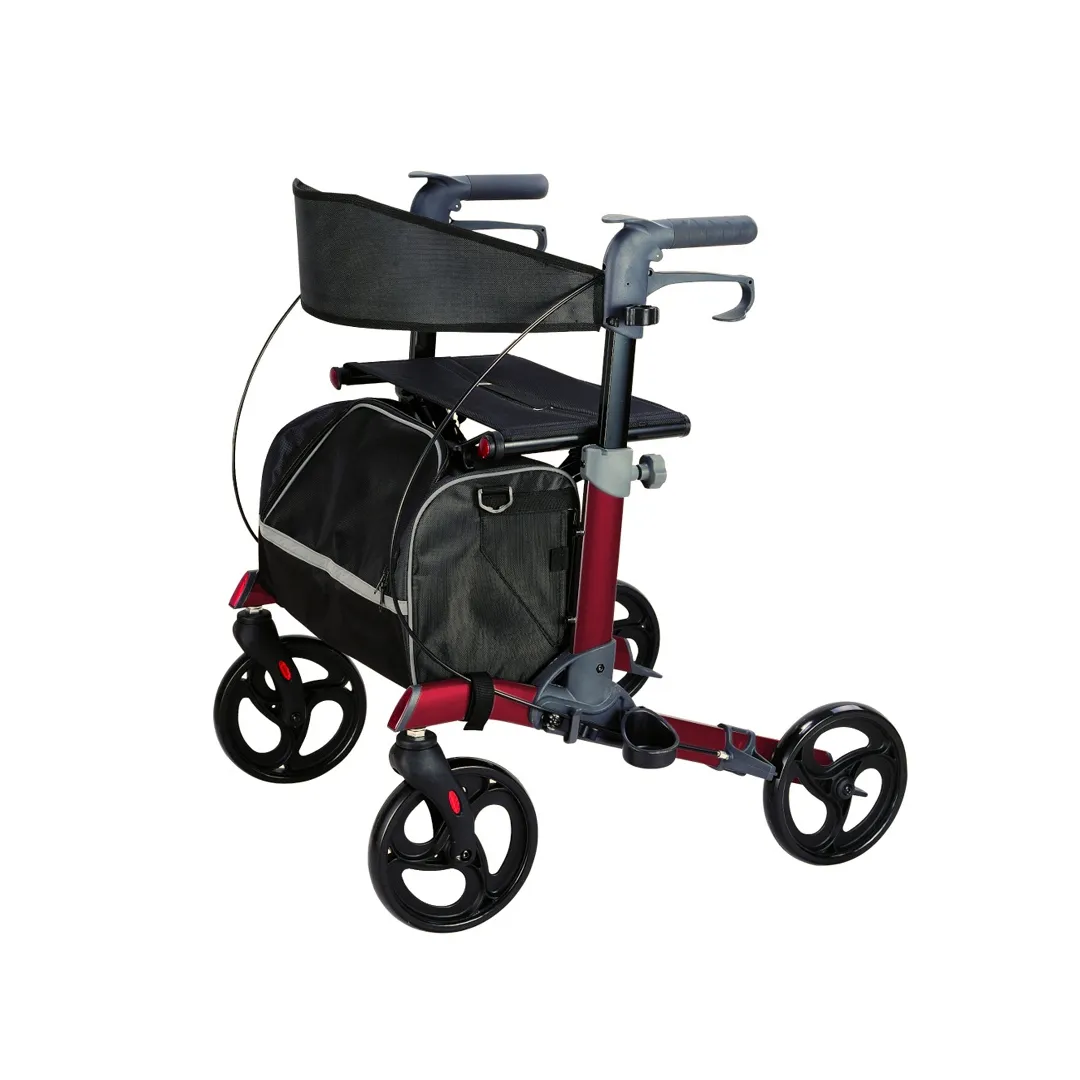 Andador Rollator LIBERTY Plegable de Aluminio con Bolso
