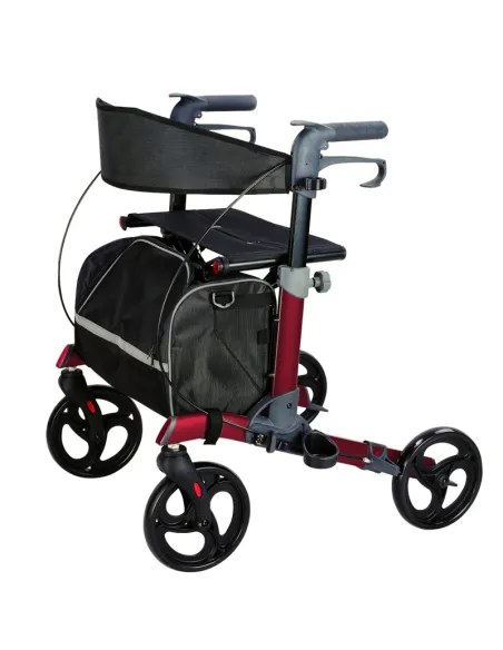 Andador Rollator LIBERTY Plegable de Aluminio con Bolso