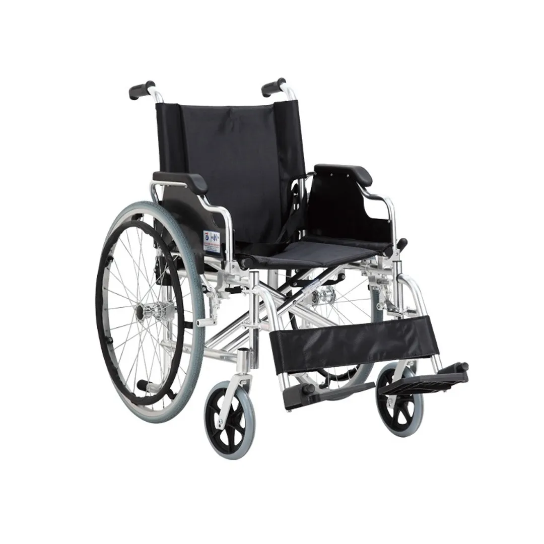 Silla de Ruedas Autopropulsable de Aluminio y Ruedas Antivuelcos
