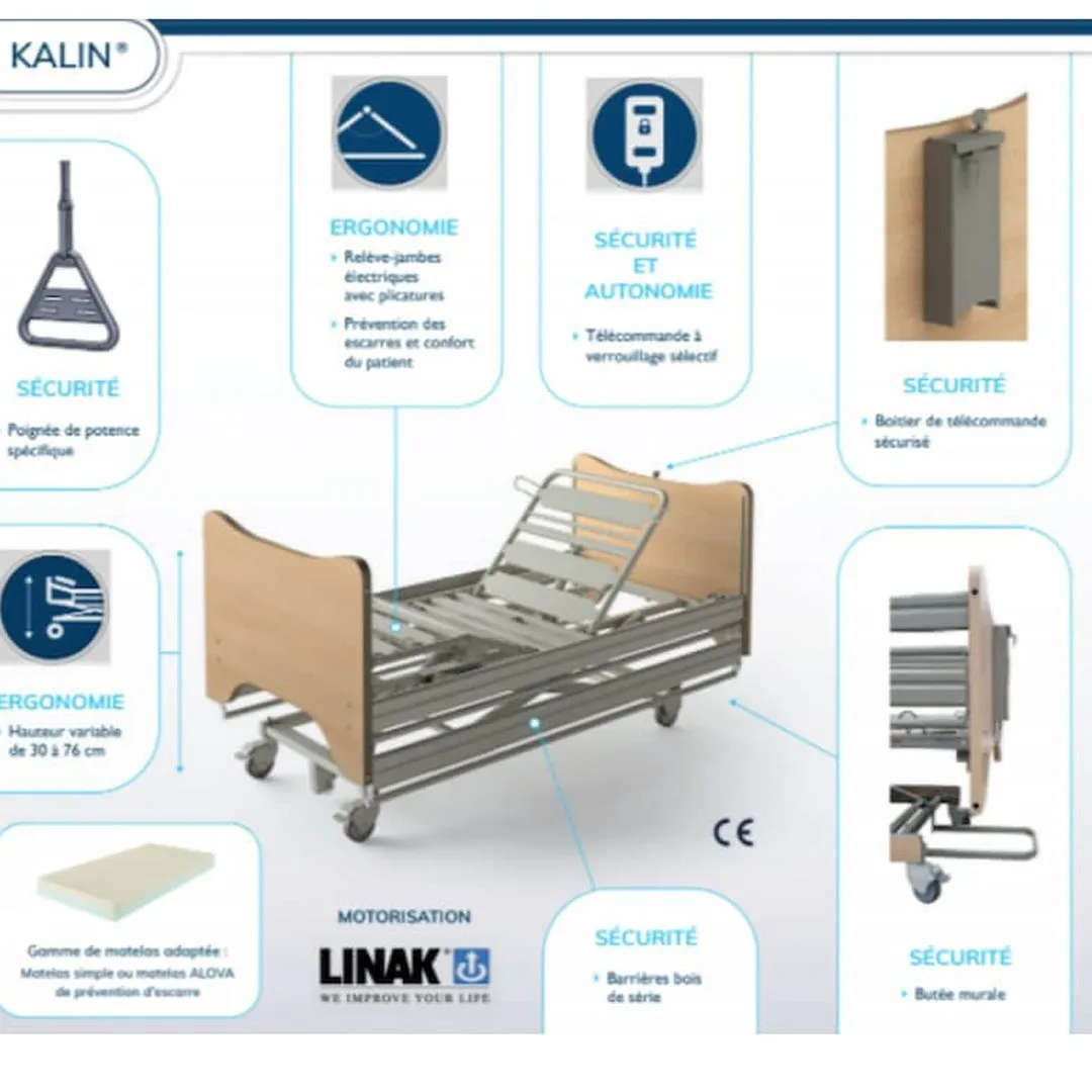 Cama Articulada Pediátrica KALIN con Carro Elevador