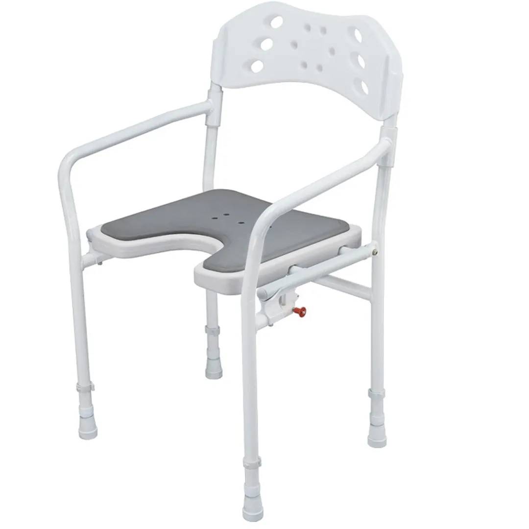 Silla  Ducha Plegable TOBAGO Asiento Acolchado