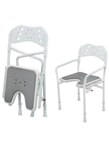 Silla  Ducha Plegable TOBAGO Asiento Acolchado