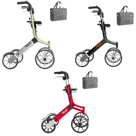 Andador Rollator TrustCare Let´s Go con Amortiguación  + Bolso 2