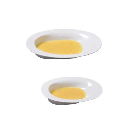 Platos Inclinados MANOY Blanco (2 Tamaños)
