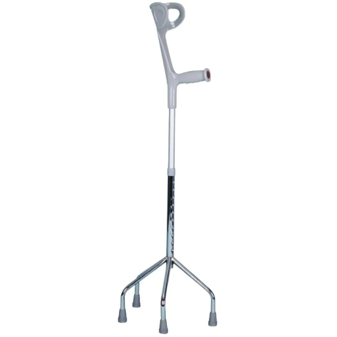 Bastón Cuadrípode de aluminio con Codera