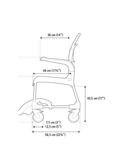 Silla de Ducha y Wc CLEAN Etac