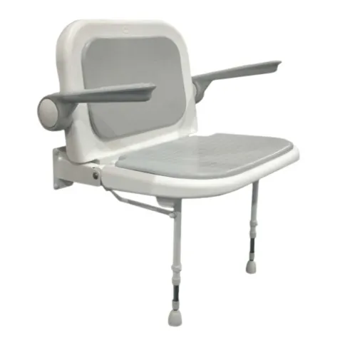 Asiento Ducha Abatible con Brazos y Respaldo 2