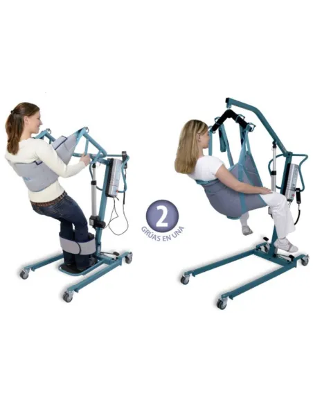 Grúa traslado y Cambio Pañal AKS DUO con Arnés