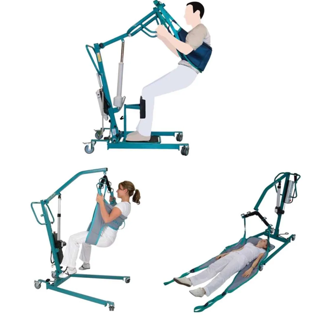 Grúa traslado y Cambio Pañal AKS DUO con Arnés