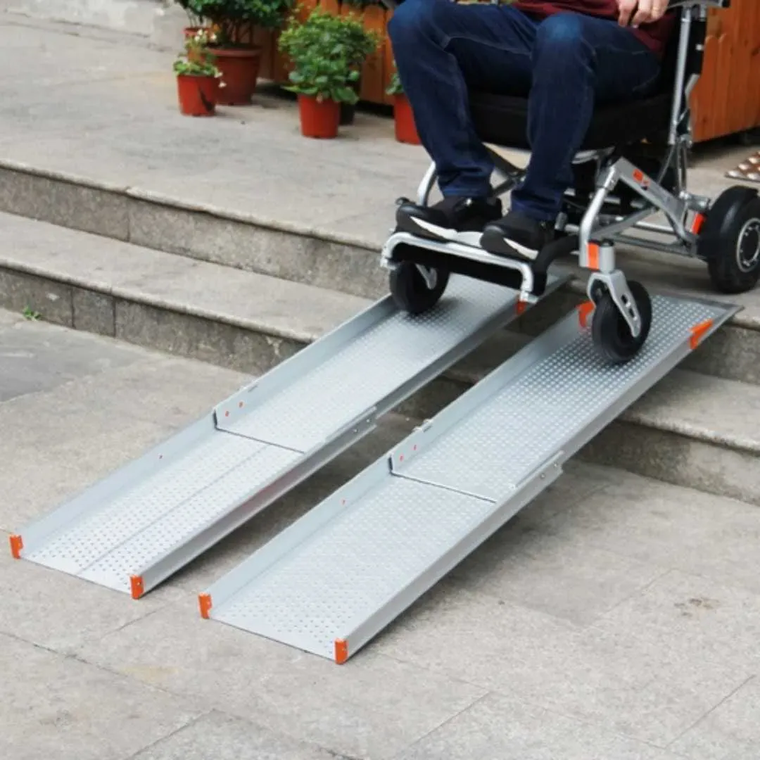 Rampas Telescopicas de Aluminio de 152 cm y carril 25 cm