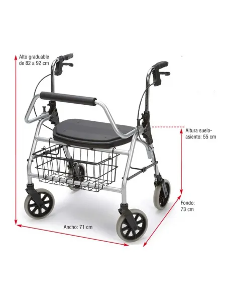 Andador Caminador Maxi Rollator L Andador Caminador Maxi Rollator L