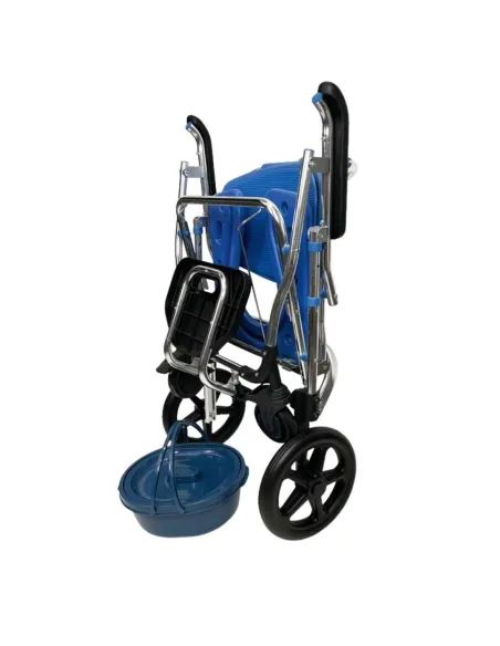 Silla para Ducha y WC MENORCA Plegable con Ruedas