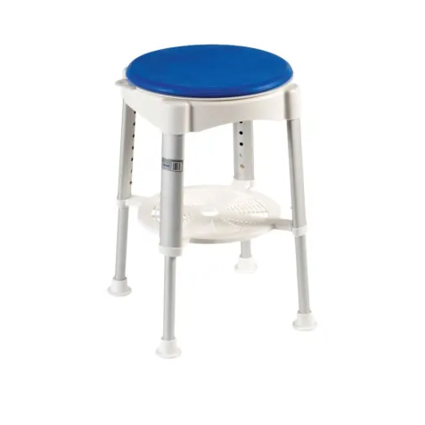 Taburete de  Ducha Giratorio SANTORINI Hasta 135 Kg