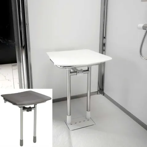 Asiento Ducha  Abatible de Pared Rugao Hasta 200 Kg 2