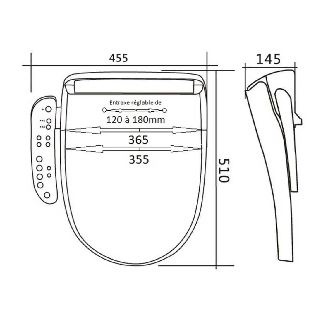 Asiento Bidet LUXE BRONZE